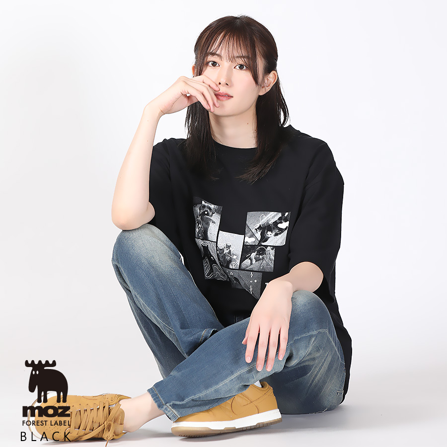高月彩良×moz FOREST LABEL コラボ半袖Tシャツ