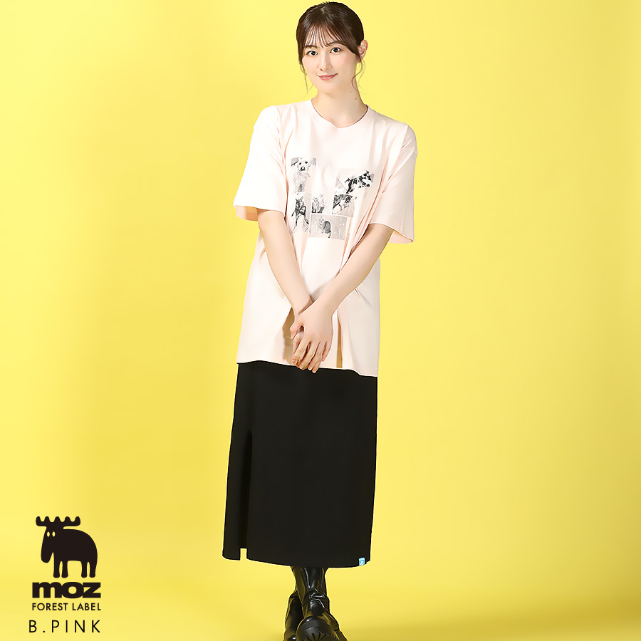 高月彩良×moz FOREST LABEL コラボ半袖Tシャツ