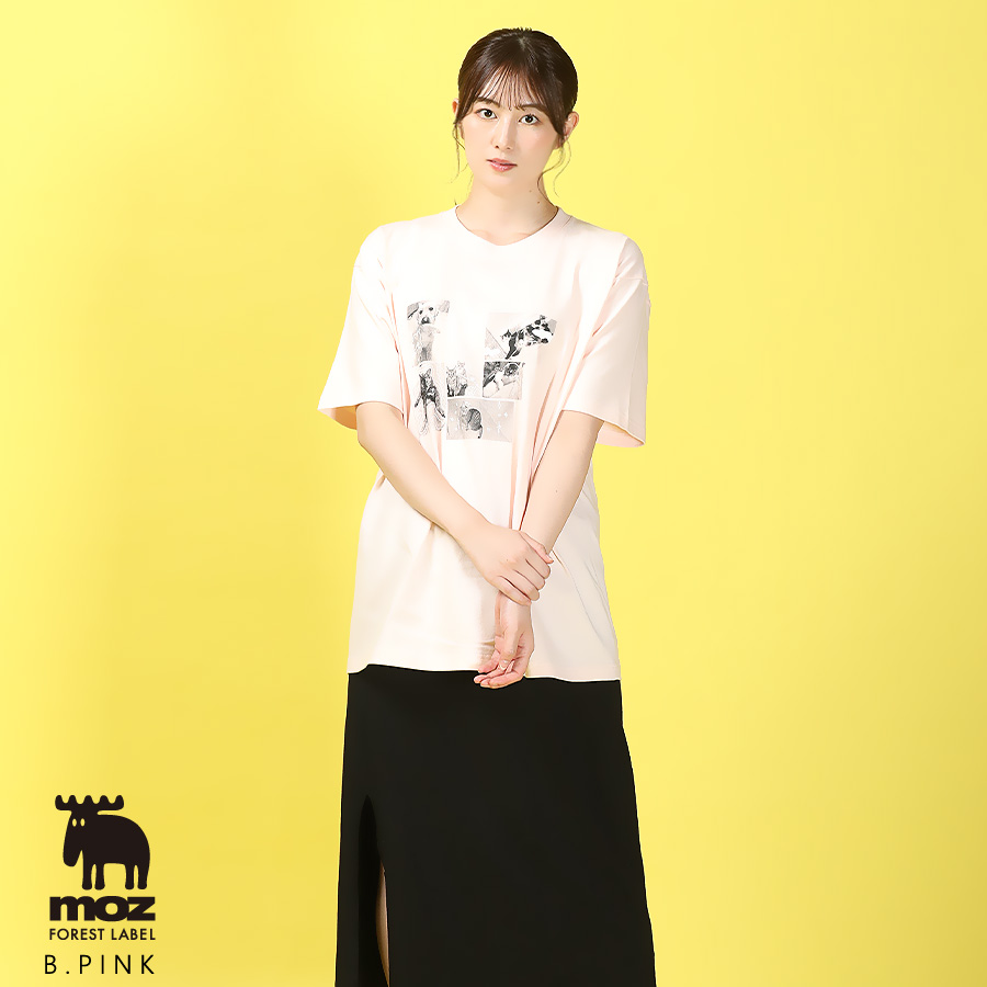 高月彩良×moz FOREST LABEL コラボ半袖Tシャツ