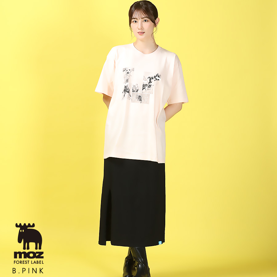 高月彩良×moz FOREST LABEL コラボ半袖Tシャツ