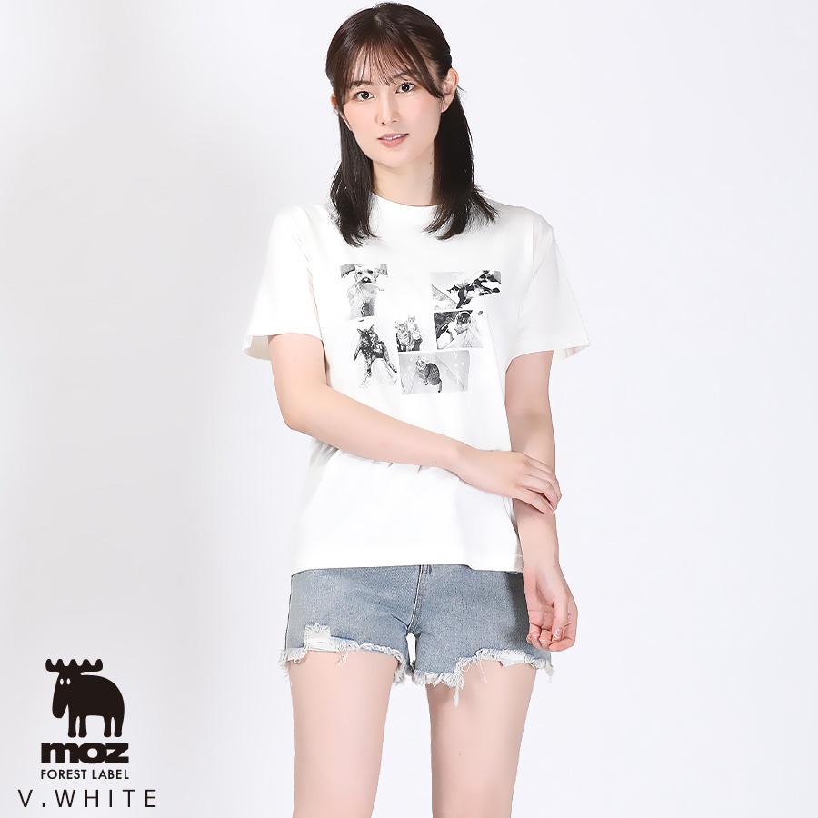 高月彩良×moz FOREST LABEL コラボ半袖Tシャツ
