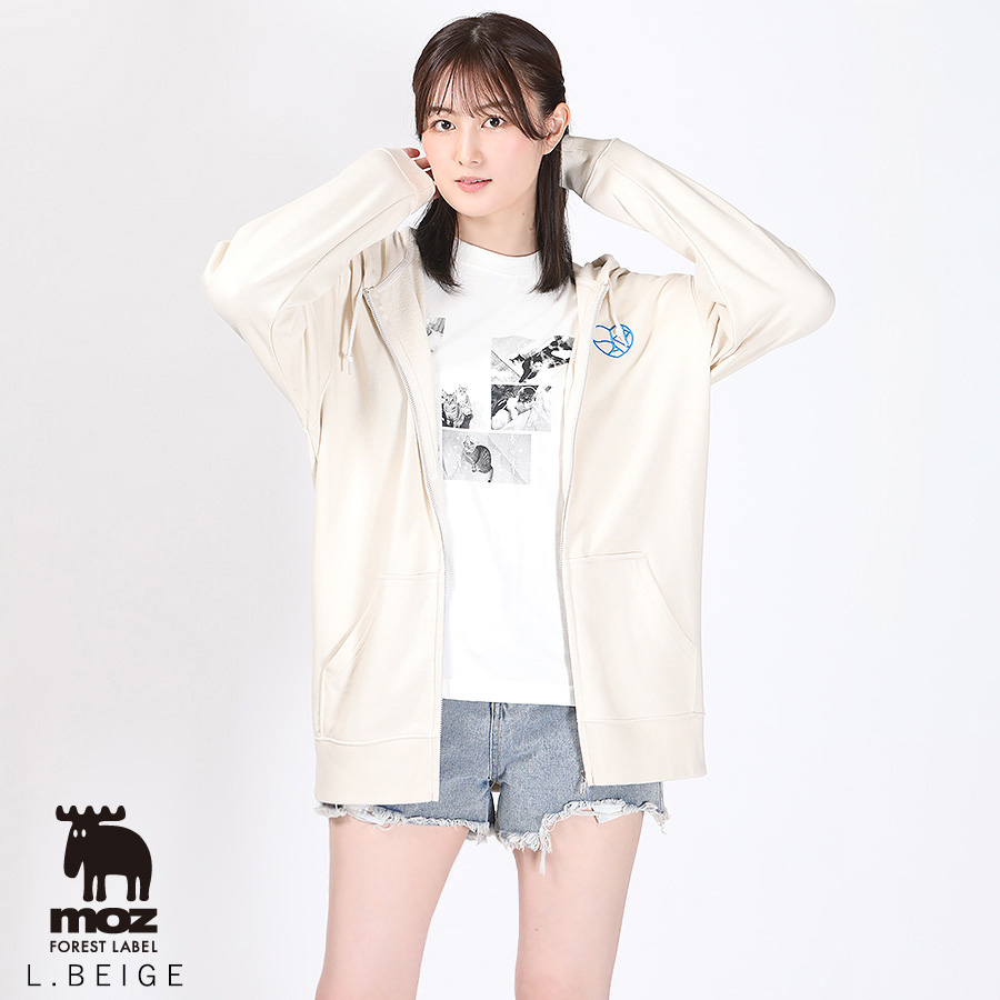 高月彩良 × moz FOREST LABEL コラボZIPパーカー