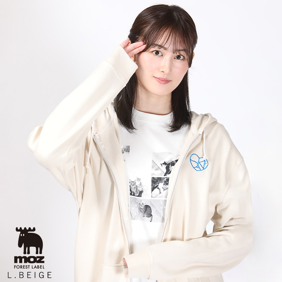 高月彩良 × moz FOREST LABEL コラボZIPパーカー