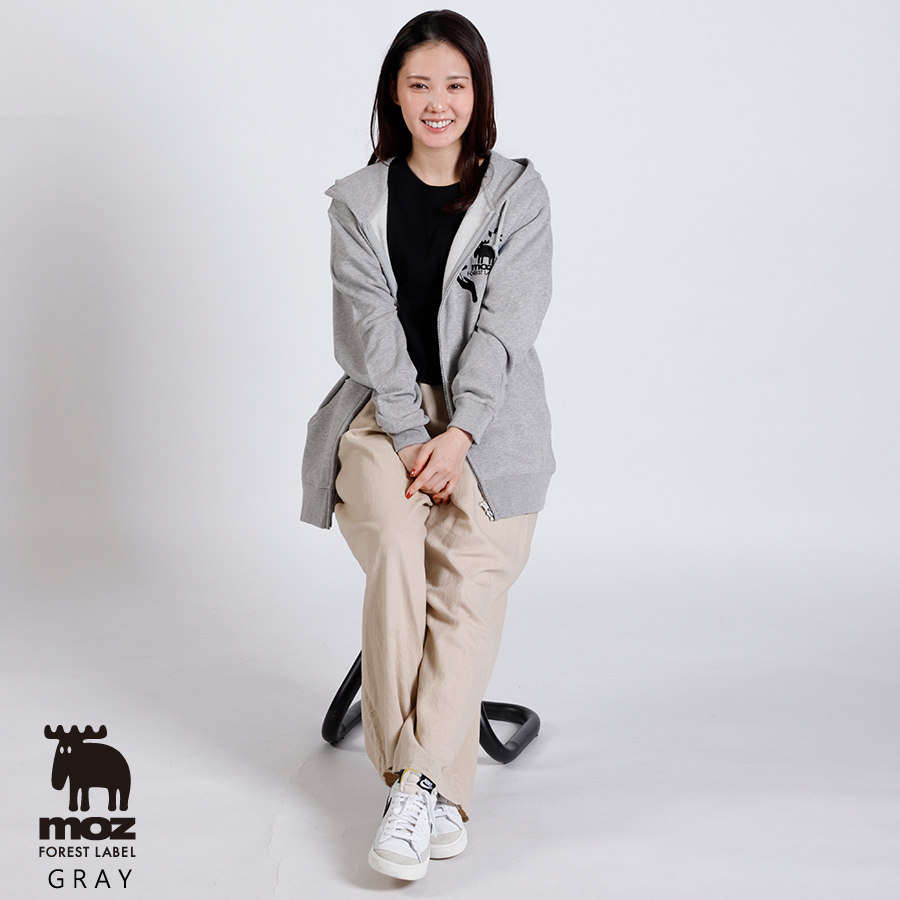 lopeto 着せ替えカバーとマスク付き 北香那×moz FOREST LABEL コラボZIPパーカー