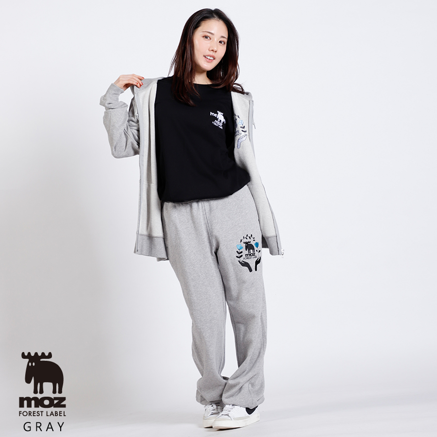 北香那×moz FOREST LABEL コラボスウェットパンツ
