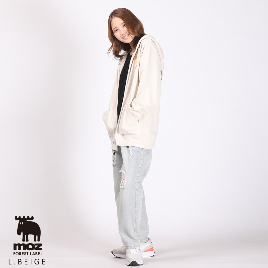 桃果×moz FOREST LABEL コラボZIPパーカー
