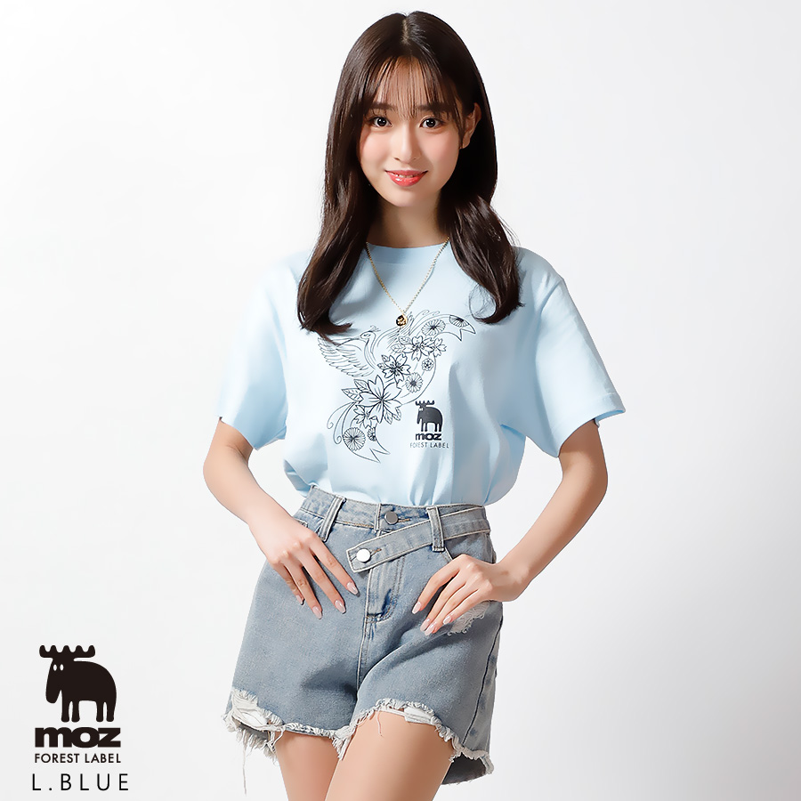 藤岡舞衣×moz FOREST LABEL コラボ 半袖Tシャツ