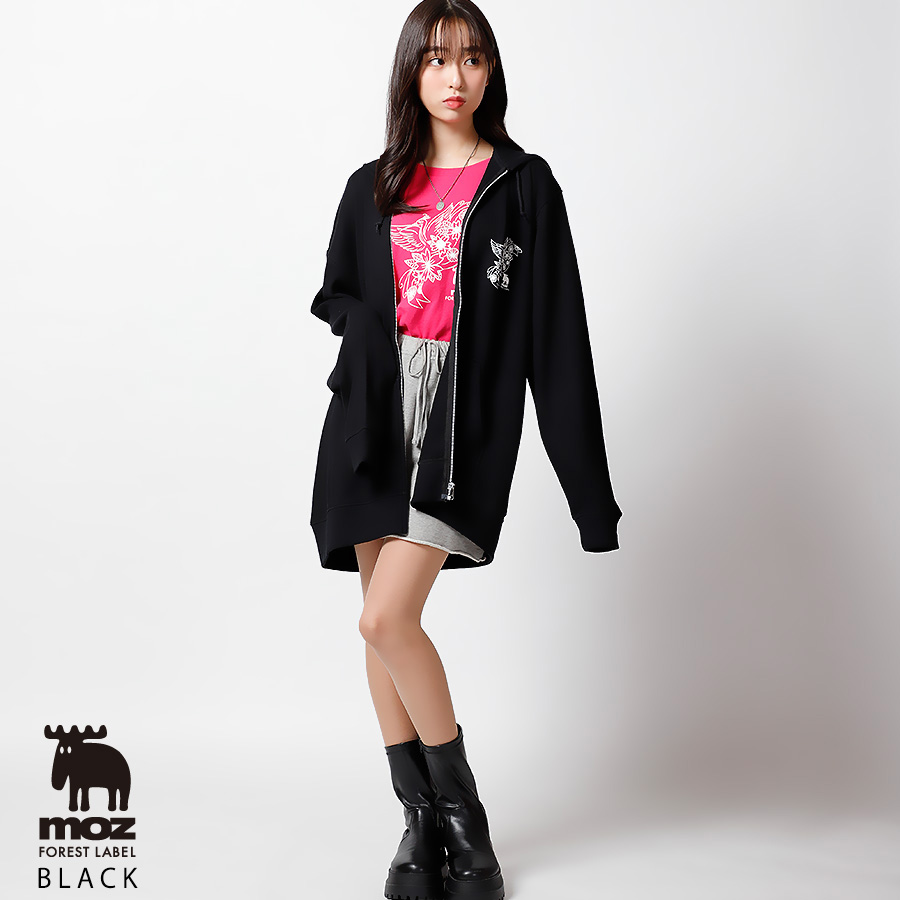 藤岡舞衣 × moz FOREST LABEL コラボZIPパーカー