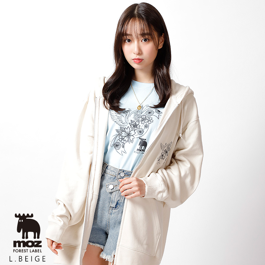 藤岡舞衣 × moz FOREST LABEL コラボZIPパーカー