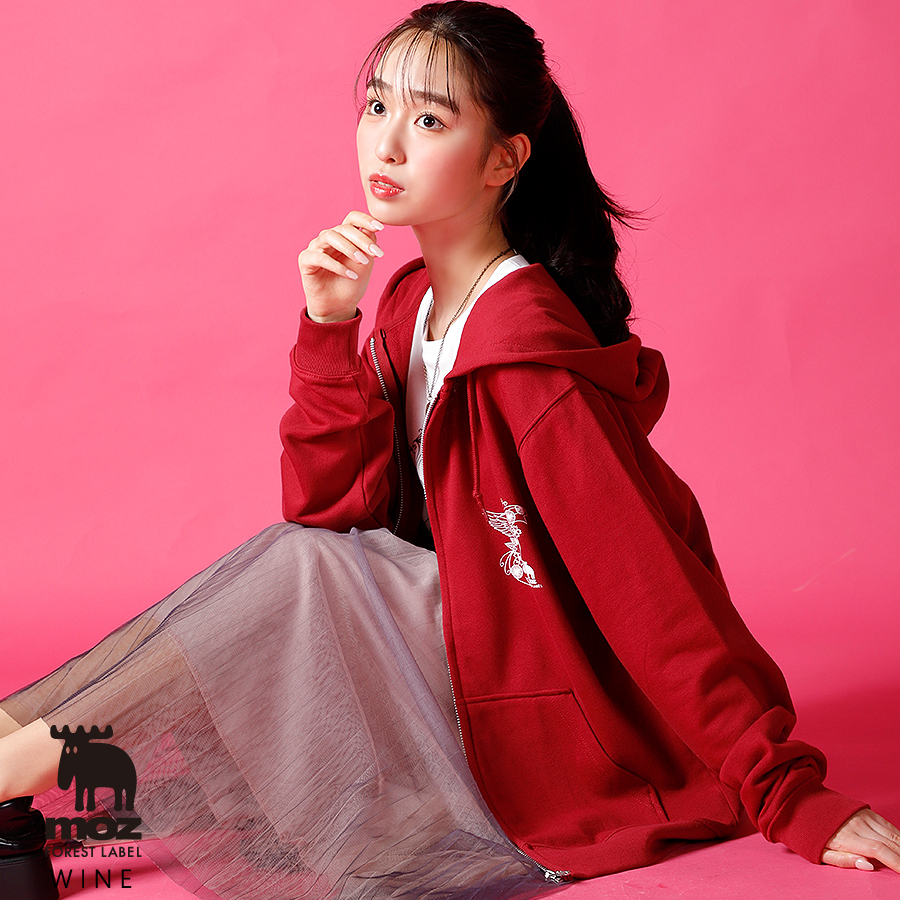 藤岡舞衣 × moz FOREST LABEL コラボZIPパーカー