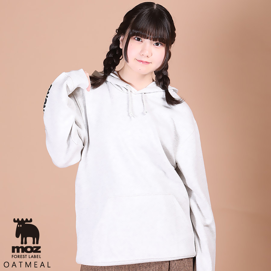 毎田暖乃×moz FOREST LABELコラボプルオーバーパーカー