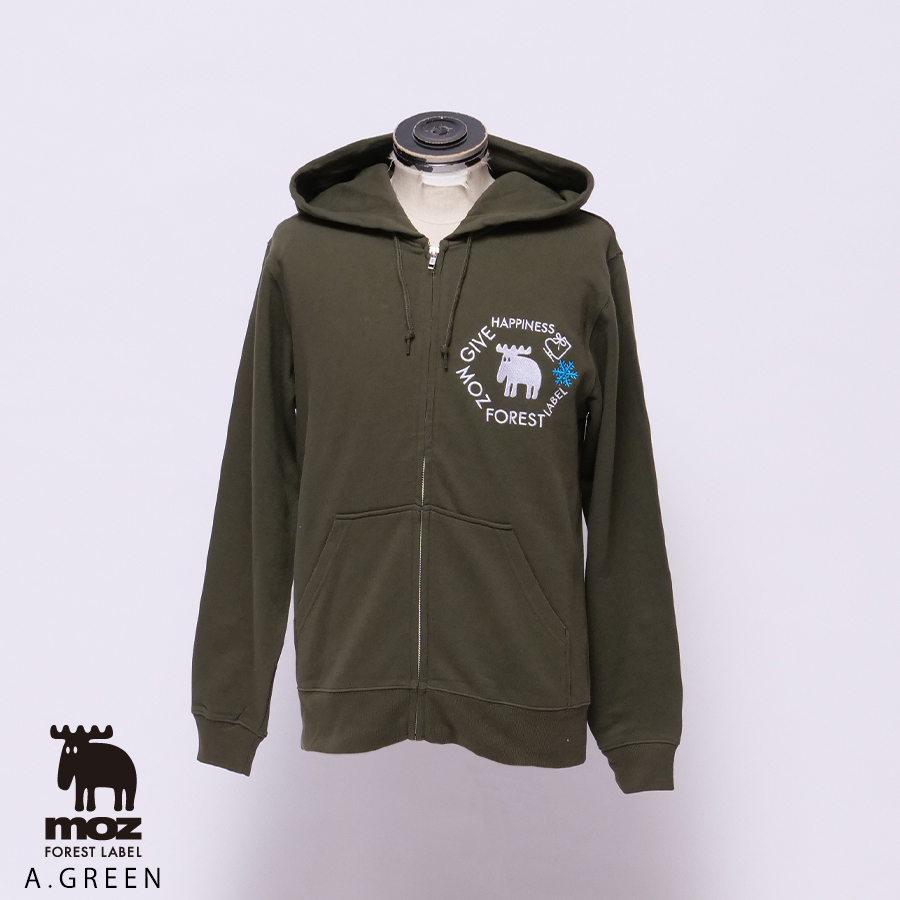 大庭雅×moz FOREST LABEL コラボZIPパーカー