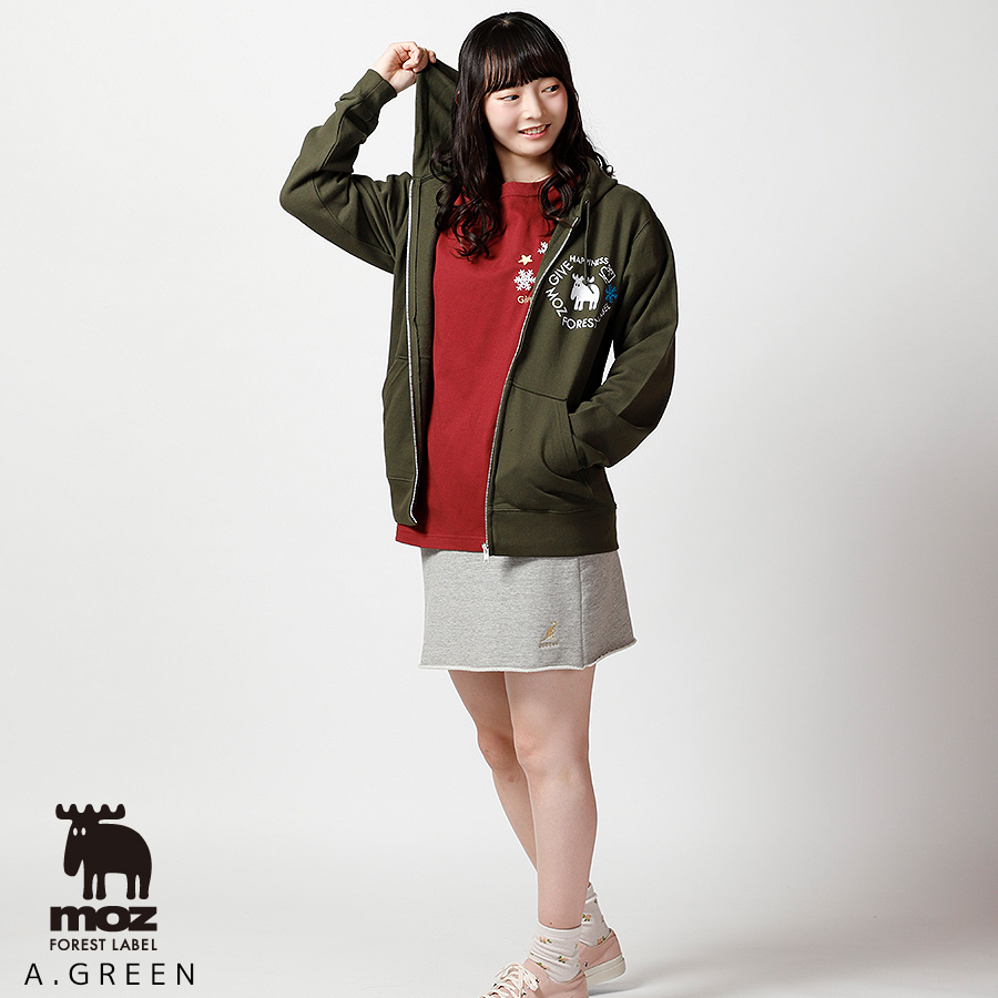 大庭雅×moz FOREST LABEL コラボZIPパーカー