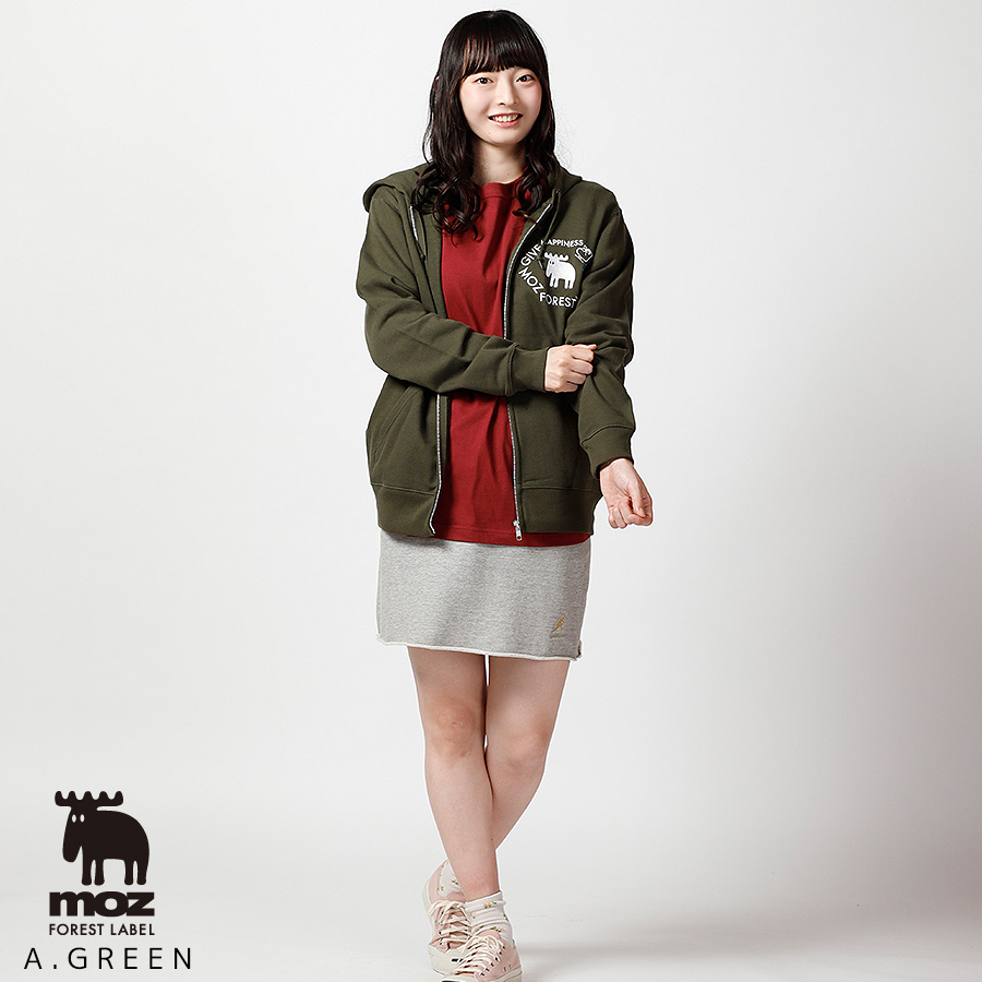 大庭雅×moz FOREST LABEL コラボZIPパーカー