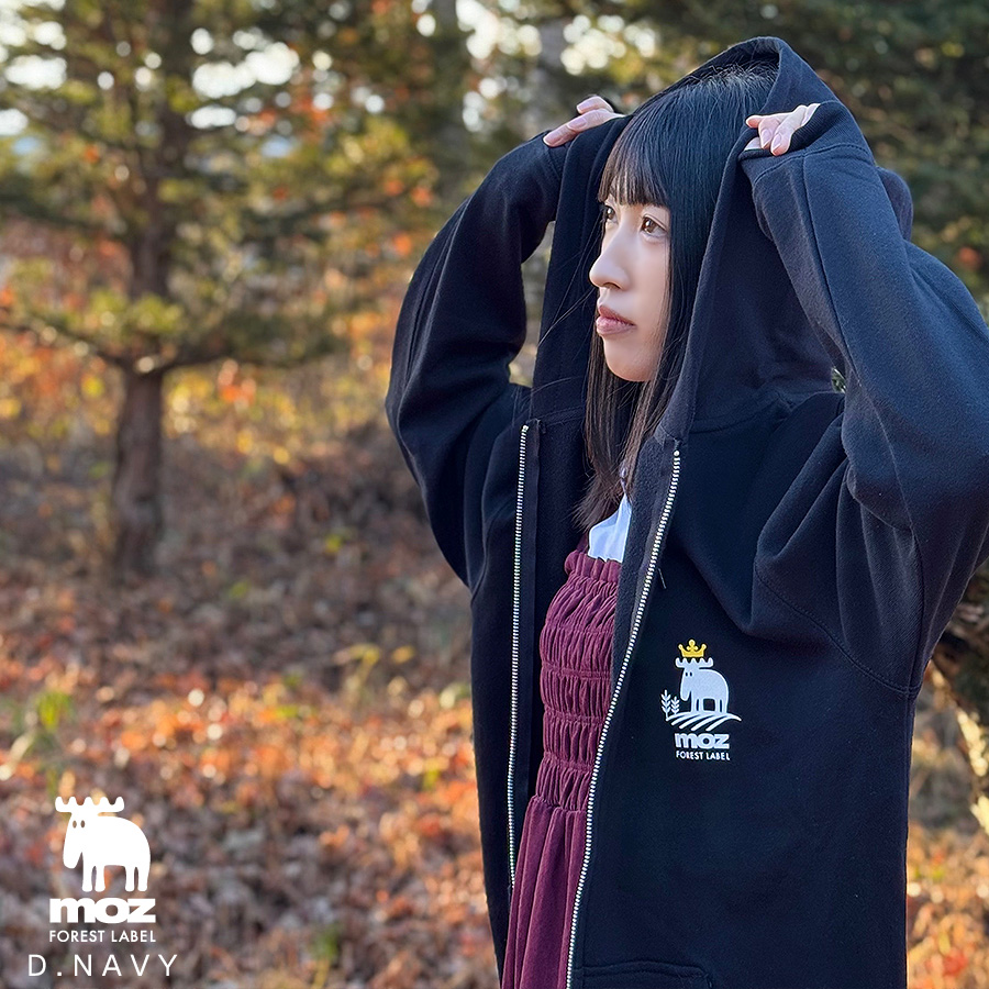 土くれプリンセス さおりの暮らし×moz FOREST LABEL コラボZIPパーカー