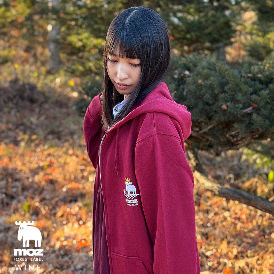 土くれプリンセス さおりの暮らし×moz FOREST LABEL コラボZIPパーカー