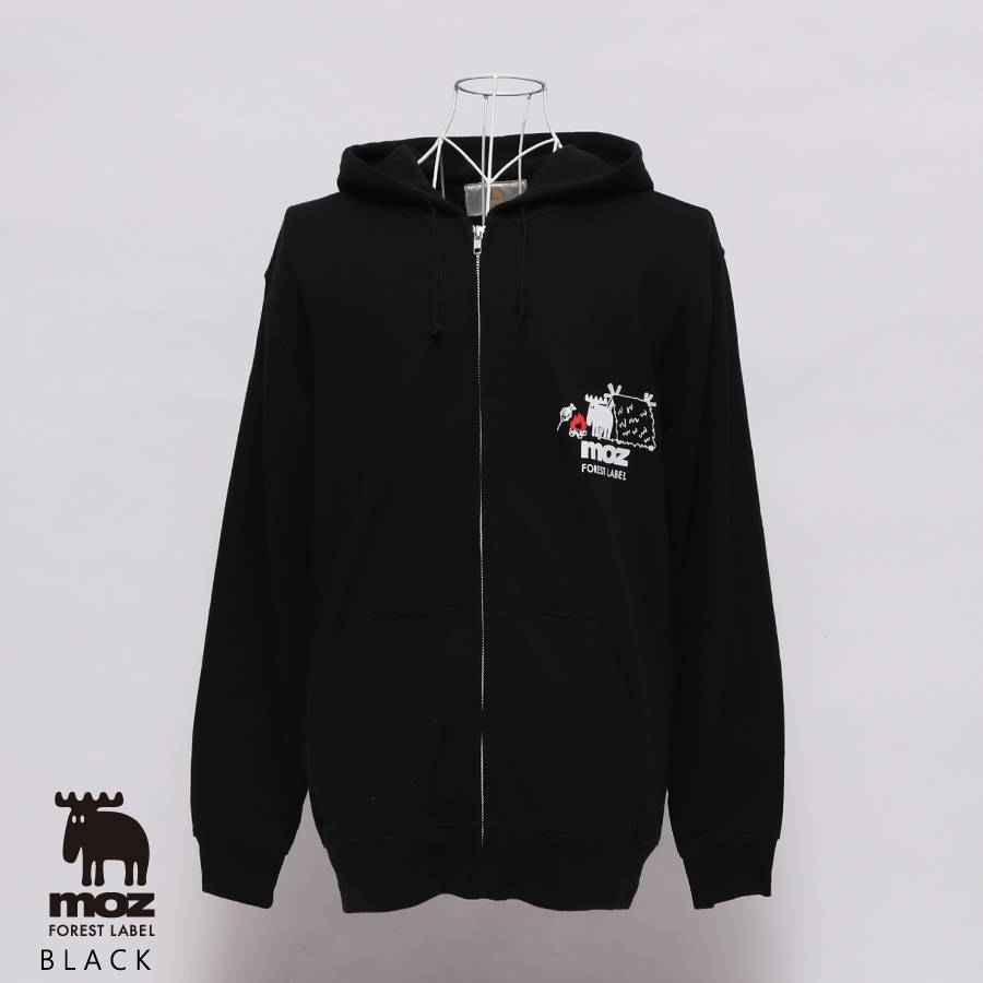 カメ五郎×moz FOREST LABEL コラボZIPパーカー