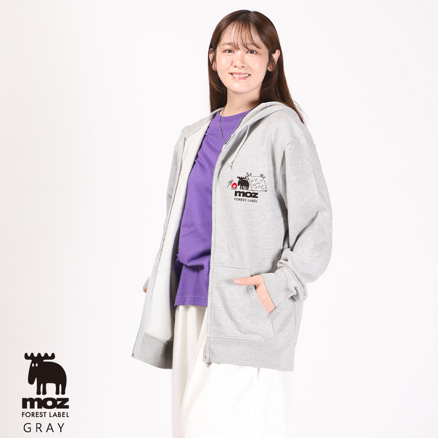カメ五郎×moz FOREST LABEL コラボZIPパーカー