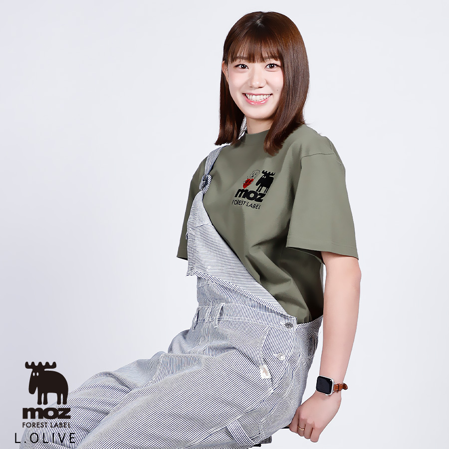 もつ 野中瑠衣×moz FOREST LABEL コラボ半袖Tシャツ