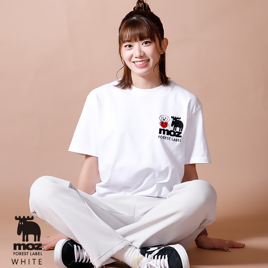 野中瑠衣×moz FOREST LABEL コラボ半袖Tシャツ