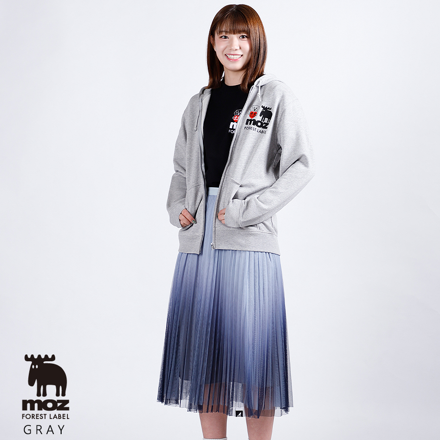 野中瑠衣×moz FOREST LABEL コラボZIPパーカー
