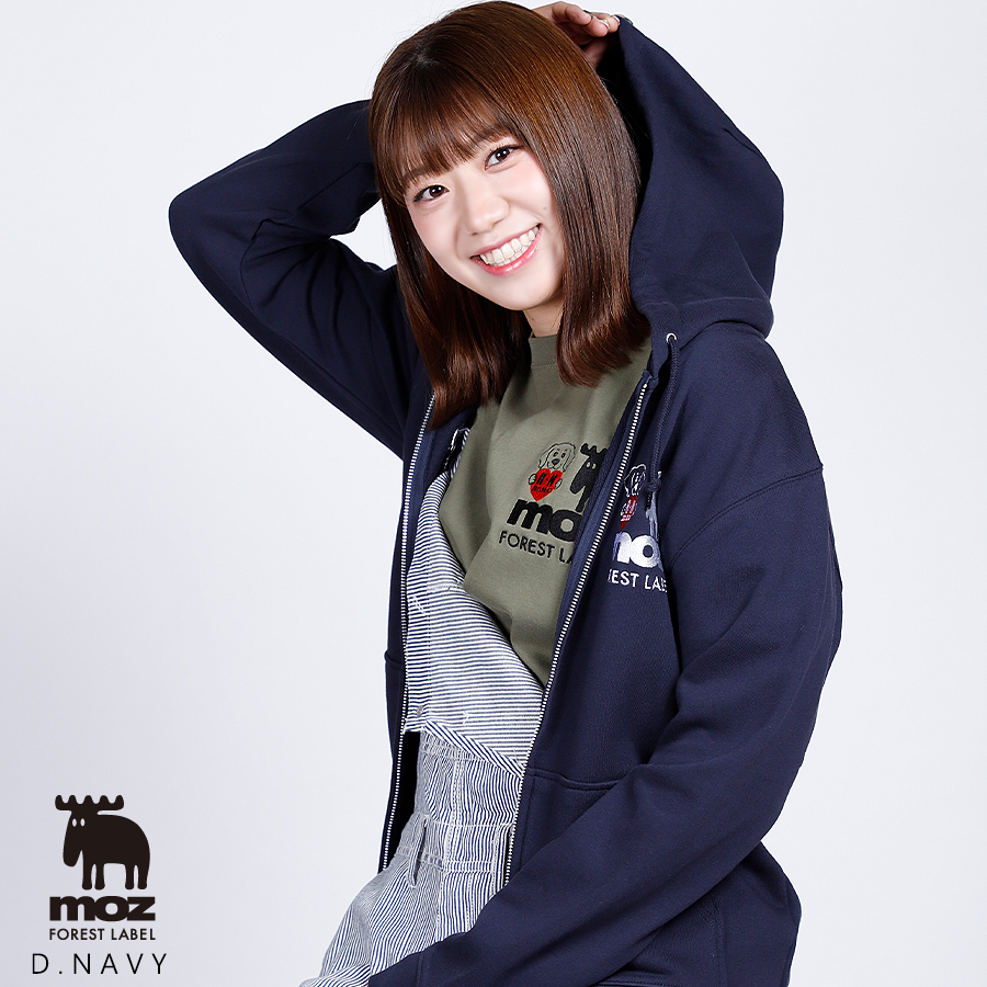野中瑠衣×moz FOREST LABEL コラボZIPパーカー