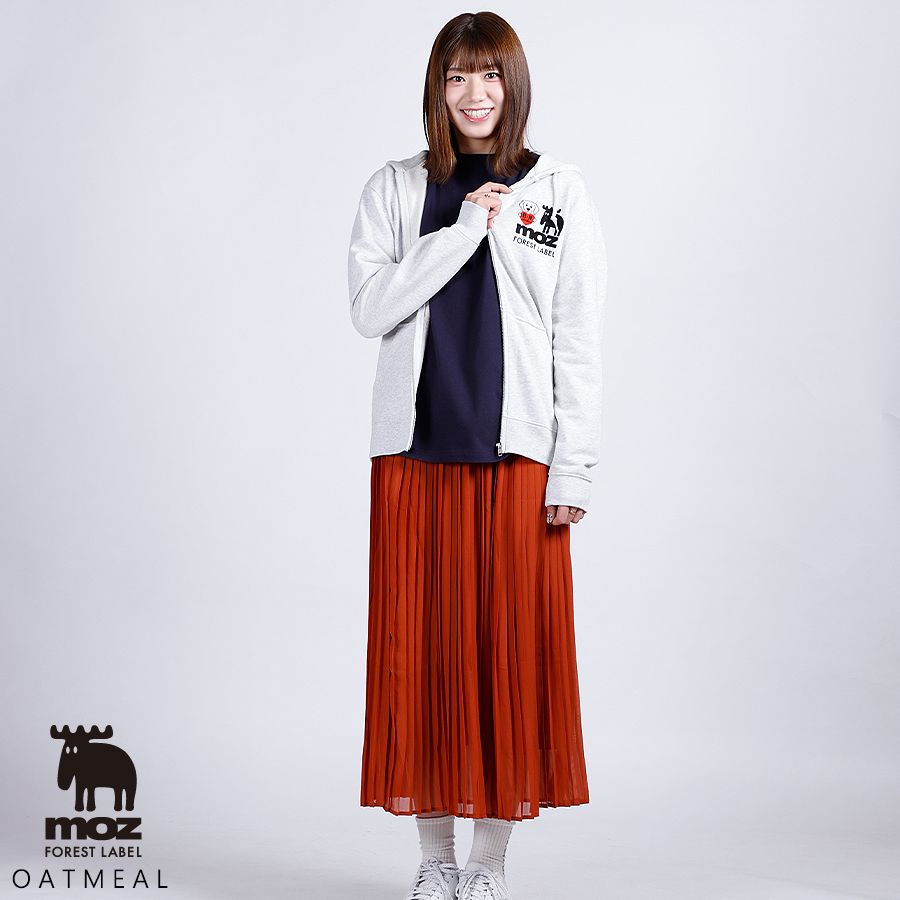 野中瑠衣×moz FOREST LABEL コラボZIPパーカー