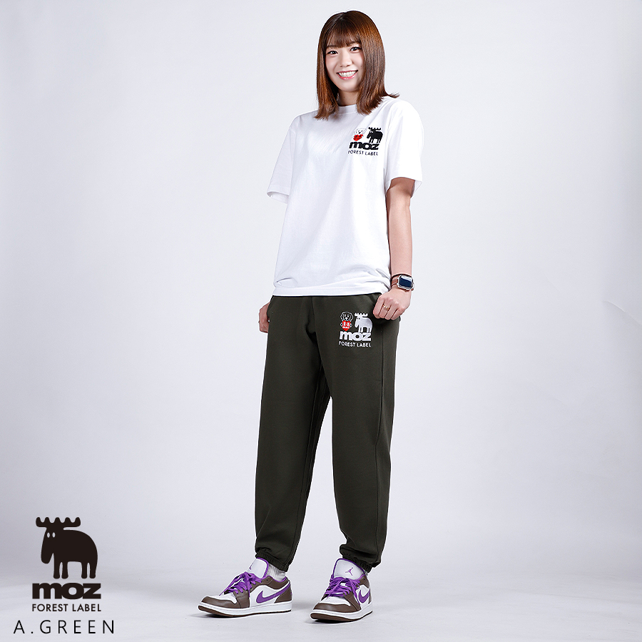 野中瑠衣 × moz FOREST LABEL コラボスウェットパンツ