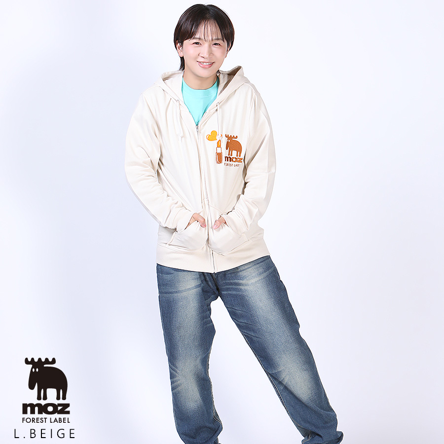 直川貴博 ×moz FOREST LABEL コラボZIPパーカー