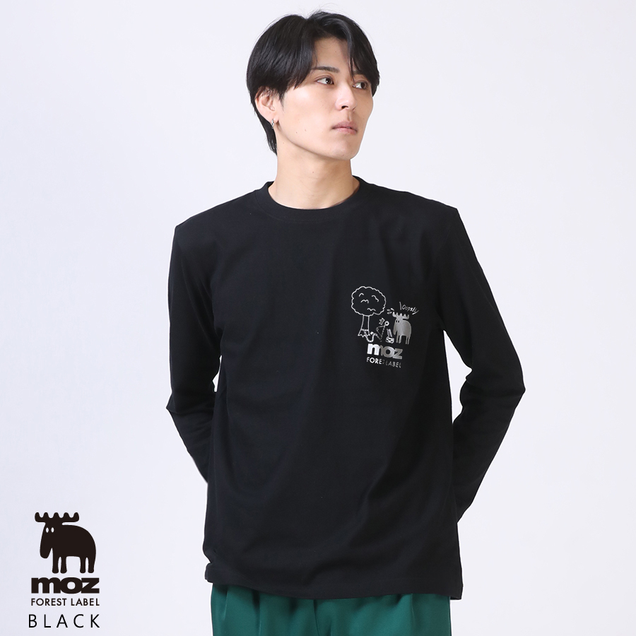 カメ五郎×moz FOREST LABEL コラボ第2弾 長袖Tシャツ
